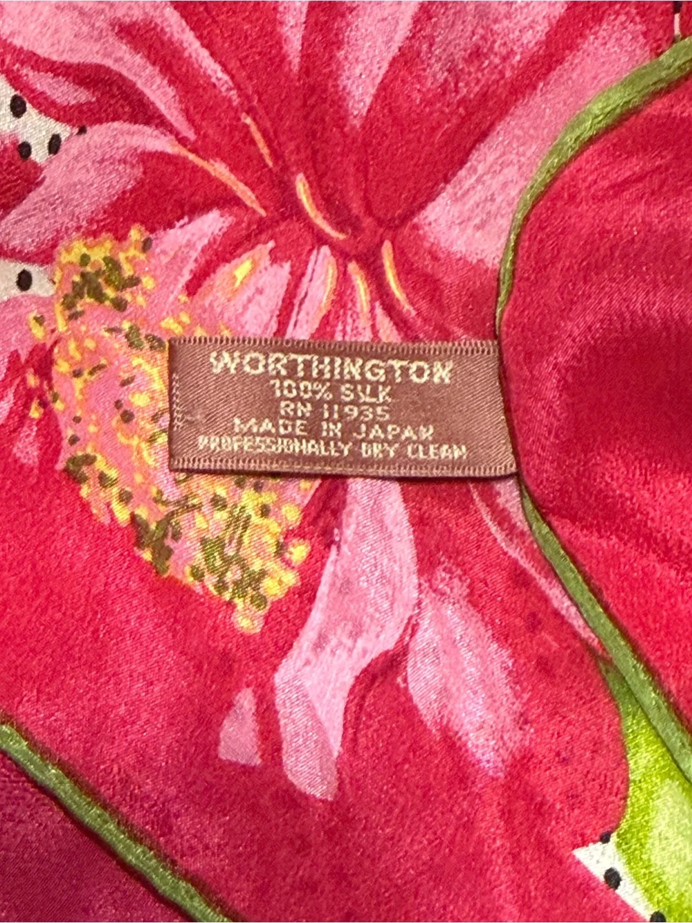 Worthington Floral Silk Scarf